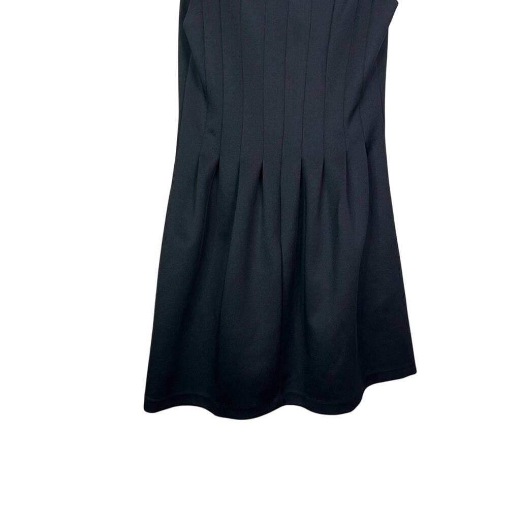 Vince Camuto pleated Black Sleeveless Dress size 8 - Picture 7 of 9